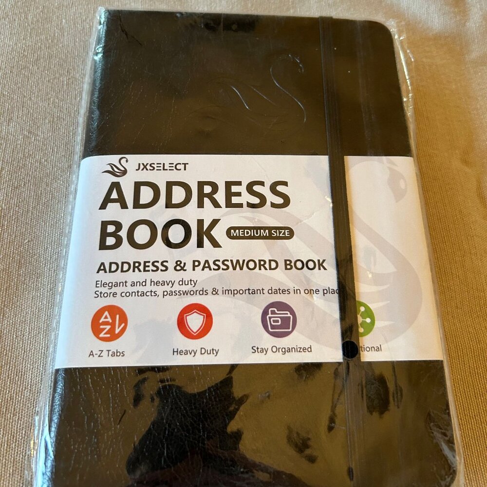 JXSELECT Elegant Address Log Book & Password Keeper